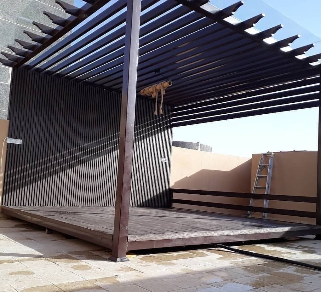 صورة تركيب برجولات - مظلات وسواتر المدينة